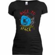 Подовжена футболка Race to space