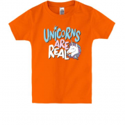 Детская футболка Unicorns are real