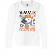 Детская футболка с длинным рукавом для летнего фестиваля