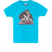 Детская футболка с гориллой диджеем