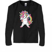 Детская футболка с длинным рукавом Rainbow Unicorn
