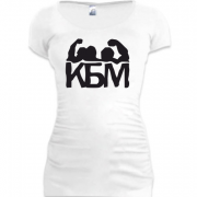 Женская удлиненная футболка Клуб брутальных мужчин