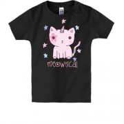 Дитяча футболка з котом-єдинорогом