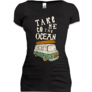 Подовжена футболка Take me to the Ocean