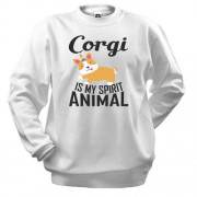 Свитшот Corgi - is my spirit animal