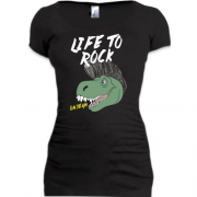 Подовжена футболка Life to rock