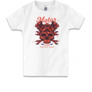 Дитяча футболка Motor Red Skull
