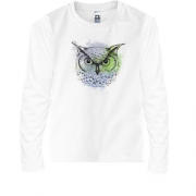 Детская футболка с длинным рукавом Art Owl