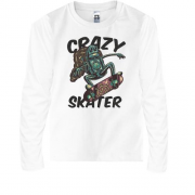 Детская футболка с длинным рукавом Robot Crazy Skater