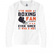 Детская футболка с длинным рукавом Boxing fan