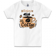 Детская футболка Enjoy your coffee