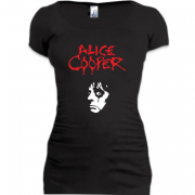 Женская удлиненная футболка Alice Cooper