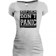 Подовжена футболка Keep Calm Don't Panic
