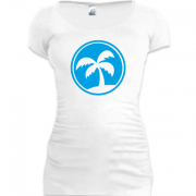 Женская удлиненная футболка Море