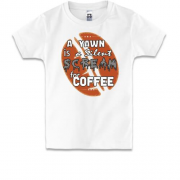 Дитяча футболка Scream coffee