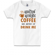 Детская футболка Authentic coffee