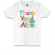 Дитяча футболка Thank you all