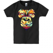 Детская футболка с лицом обезьяны