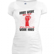 Подовжена футболка Hard Work - Work Hard