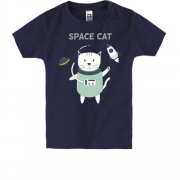 Детская футболка с космическим котом