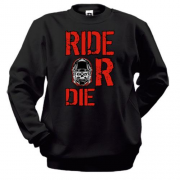 Свитшот Ride or die skull