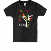 Дитяча футболка New York Flowers