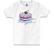 Дитяча футболка з тортом і вишенькою