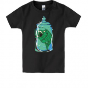 Дитяча футболка з рибою в баночці