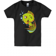 Детская футболка с грустной рыбкой