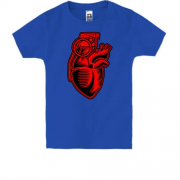Детская футболка с сердцем гранатой