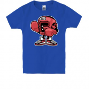 Детская футболка с боксерским шлемом и перчатками