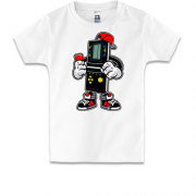 Детская футболка с  человечком тетрисом