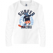 Дитячий лонгслів Surfer Malibu Bear