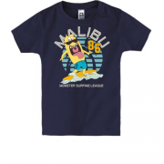 Детская футболка с человечком серфингистом
