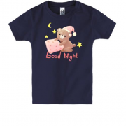 Детская футболка с сонным плюшевым мишкой