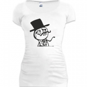 Женская удлиненная футболка Feel Like a Sir