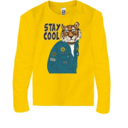 Детская футболка с длинным рукавом Stay cool tiger