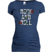 Подовжена футболка ROCK AND ROLL