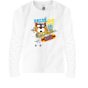 Детская футболка с длинным рукавом Break the Kid Skate rule