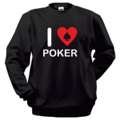 Свитшот I love Poker