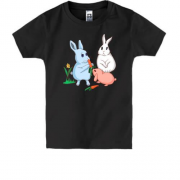 Дитяча футболка Кролики та морква