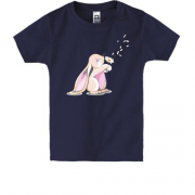 Дитяча футболка Зайченя з ромашкою