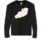 Детская футболка с длинным рукавом Мама-медведь и медвежонок