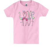 Дитяча футболка Flamingo Family