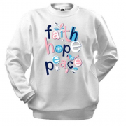 Свитшот Faith Hope Peace