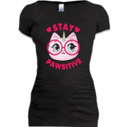 Подовжена футболка Stay Pawsitive