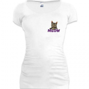 Подовжена футболка Meow (mini)