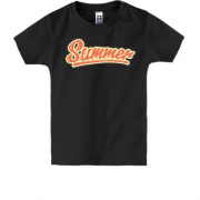 Детская футболка с надписью Summer