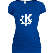 Женская удлиненная футболка KDE