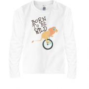 Детская футболка с длинным рукавом Born to be W!ld